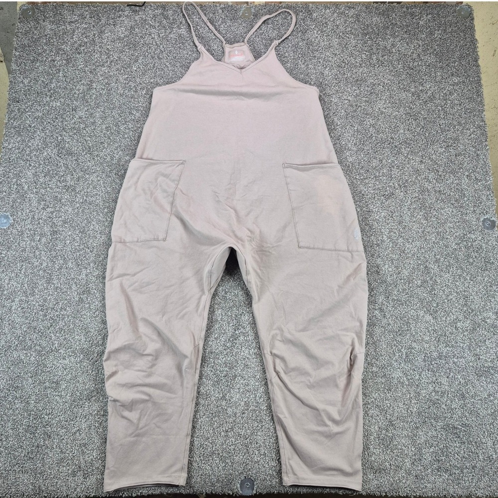FP Movement Hot‎ Shot Onesie Romper Womens XS Mocha Latte Sleeveless Jumpsuit
